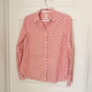 2/$40 Gap swiss dot Button down blouse